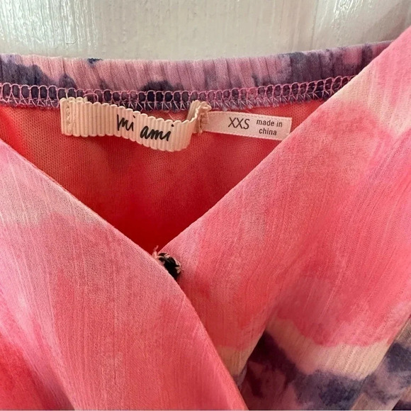 Miami XXS‎ pink blue + white pastel tie dye romper - Picture 5 of 6